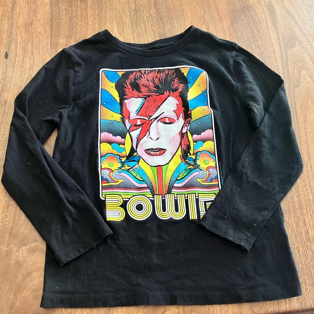 Old Navy Black Long Sleeve Tee with Colorful Graphic